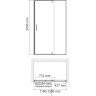 Душевая дверь в нишу WASSERKRAFT ELBE 74P05 120 см