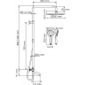 Душевой комплект WASSERKRAFT Thermo A288.160.078.BM A288.160.078.BM Thermo