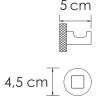 Крючок WASSERKRAFT TAUBER K-64423
