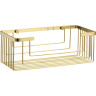 Полка металлическая WASSERKRAFT K-711BRUSHED GOLD K-711BG