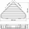 Полка металлическая WASSERKRAFT K-733GUN METAL K-733GM