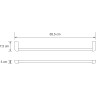 Полотенцедержатель WASSERKRAFT KAMMEL K-8330WHITE