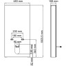 Пристенный модуль системы инсталляции для биде WASSERKRAFT Naab 86BDT.050.BL