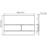 Система инсталляции для унитазов WASSERKRAFT ABENS 20TLT.010.ME.BL.BN04