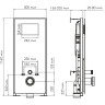 Система инсталляции для унитазов WASSERKRAFT ABENS 20TLT.010.ME.BL.CH03