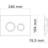 Система инсталляции для унитазов WASSERKRAFT ABENS 20TLT.010.ME.BL.MB01