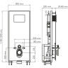 Система инсталляции для унитазов WASSERKRAFT GLAN 66TLT.010.ME.BL.PB02