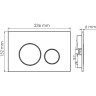 Система инсталляции для унитазов WASSERKRAFT GLAN 66TLT.010.ME.BL.PB02