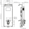 Система инсталляции для унитазов WASSERKRAFT SALM 27TLT.010.ME.WH.BN03