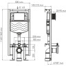 Система инсталляции для унитазов WASSERKRAFT VILS 56TLT.010.ME.BN04