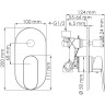 Смеситель для ванны WASSERKRAFT DONAU 5361