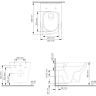 Унитаз с крышкой WASSERKRAFT BERKEL 2 в 1 H001.E034