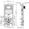 Встраиваемый смывной бачок WASSERKRAFT ALLER 10TLT.031.ME.WH03
